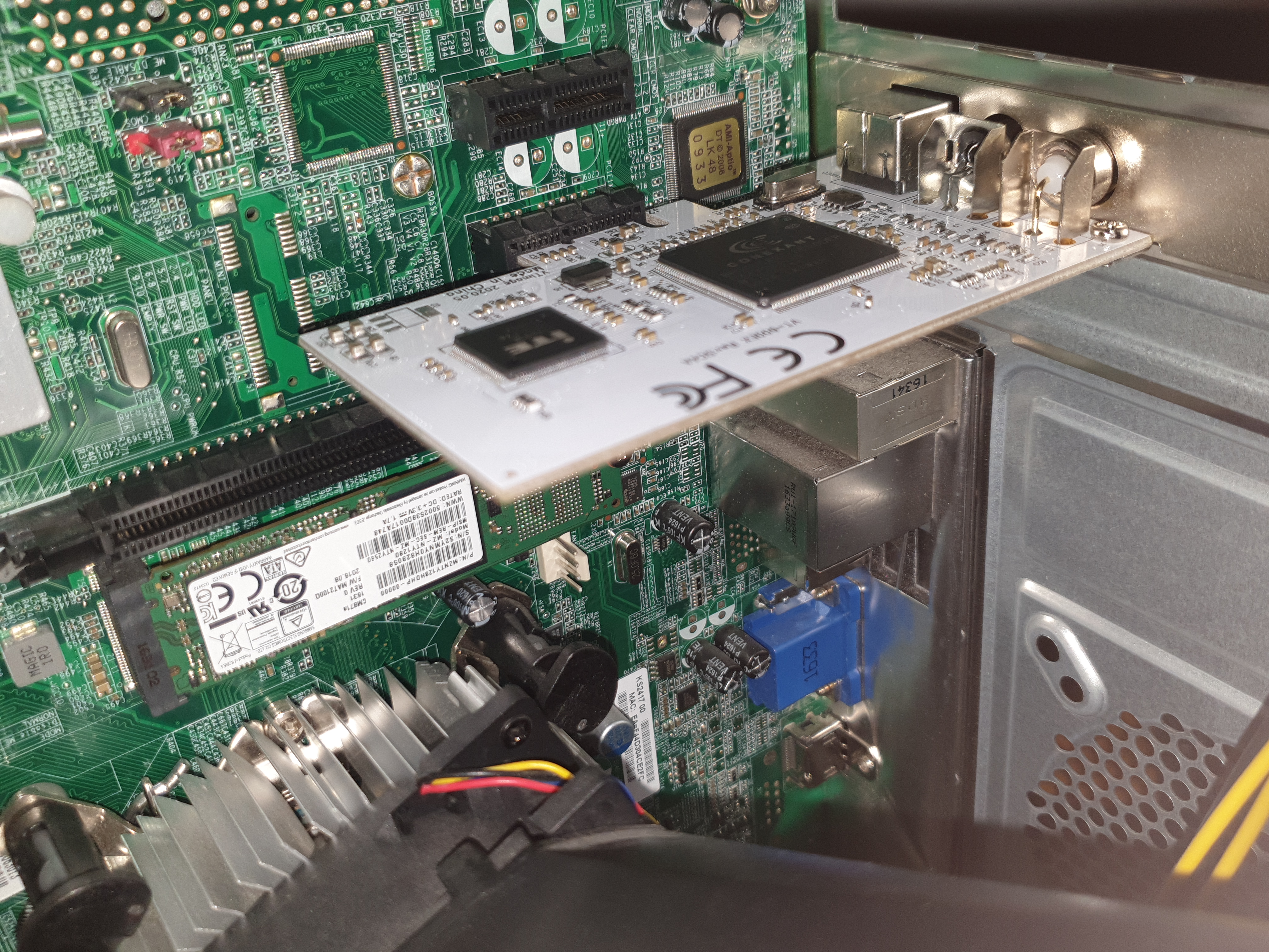 CX Card installed in PC